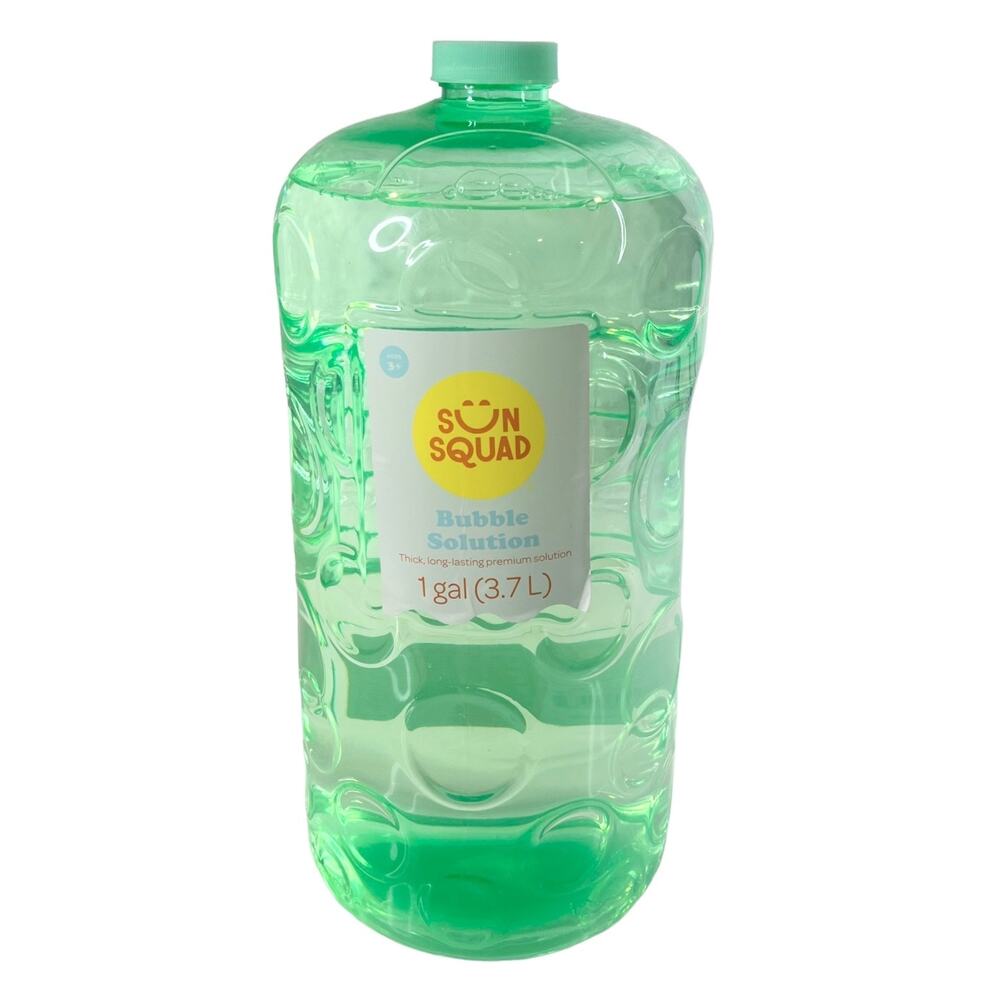 NEW Green Bubble Solution 1 Gallon 128oz Sun Squad For Bubble Machines & Blowing